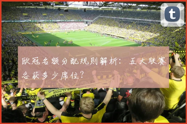欧冠名额分配规则解析：五大联赛各获多少席位？